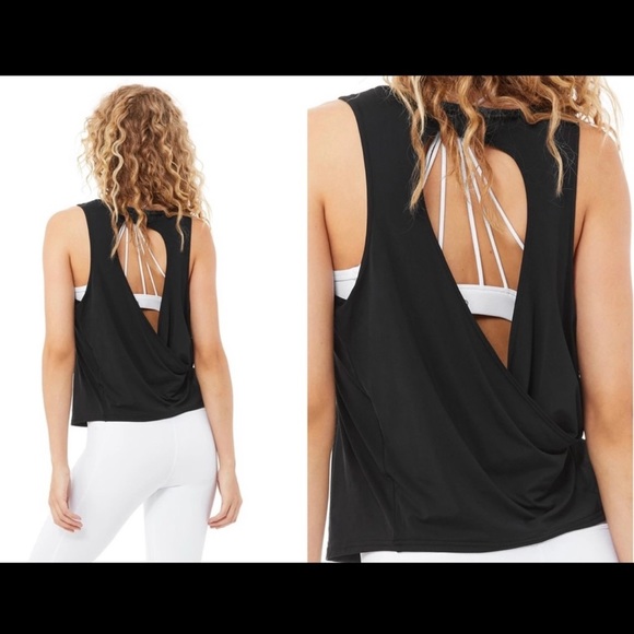 ALO Yoga Tops - Alo Yoga Black Workout Top